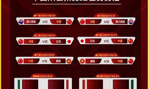 (国足十五年)202150年国足比赛赛程时间表及最新消息更新情况