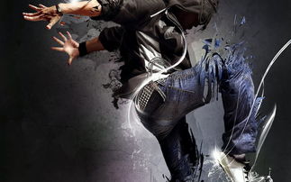 致命节奏图片: 破碎音符蔓延在黑白调的画面中，舞动着致命的旋律和律动。