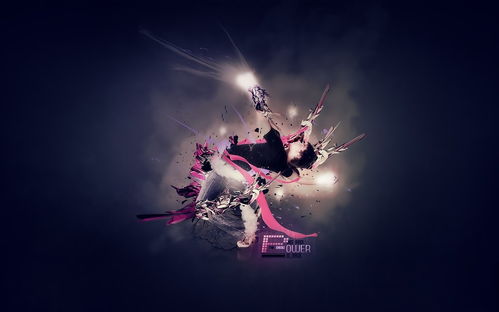 致命节奏图片: 破碎音符蔓延在黑白调的画面中，舞动着致命的旋律和律动。